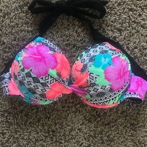 Bright floral bikini Top